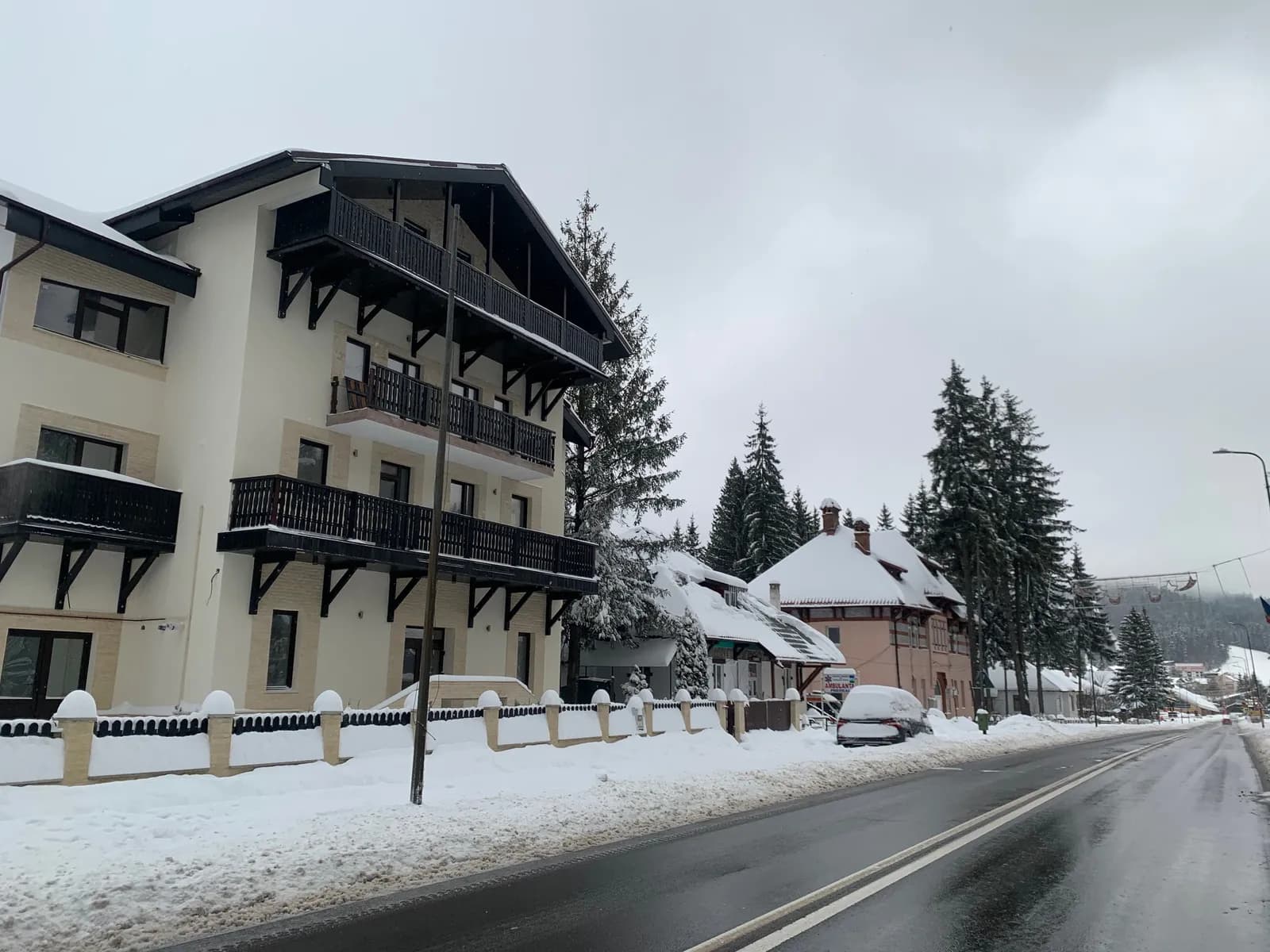 Casa Prahova — balcony with mountain view