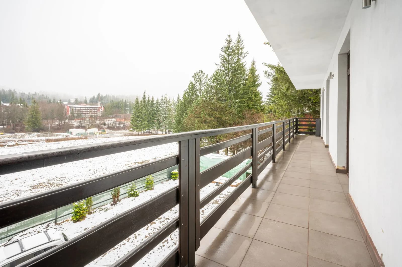 Balcony with mountain view